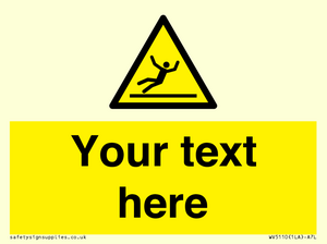 Custom Figure Slipping Sign